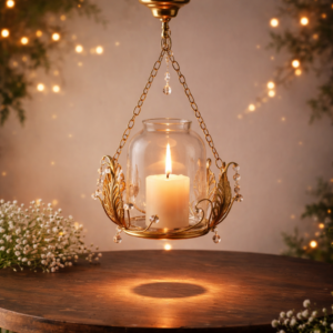 elegant hanging pendent candle